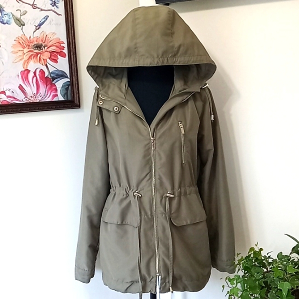 Revamped Olive Green Lightweight Cargo Jacket - Picture 2 of 9